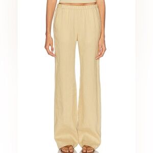 💛Enza Costa everywhere linen pant in color blonde. Size XS. Brand new with tags.